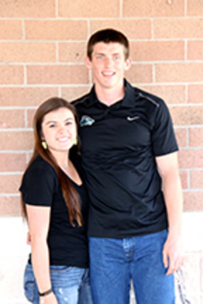 Junior Duchess Jayde Bennett and Duke Jakob Heins.