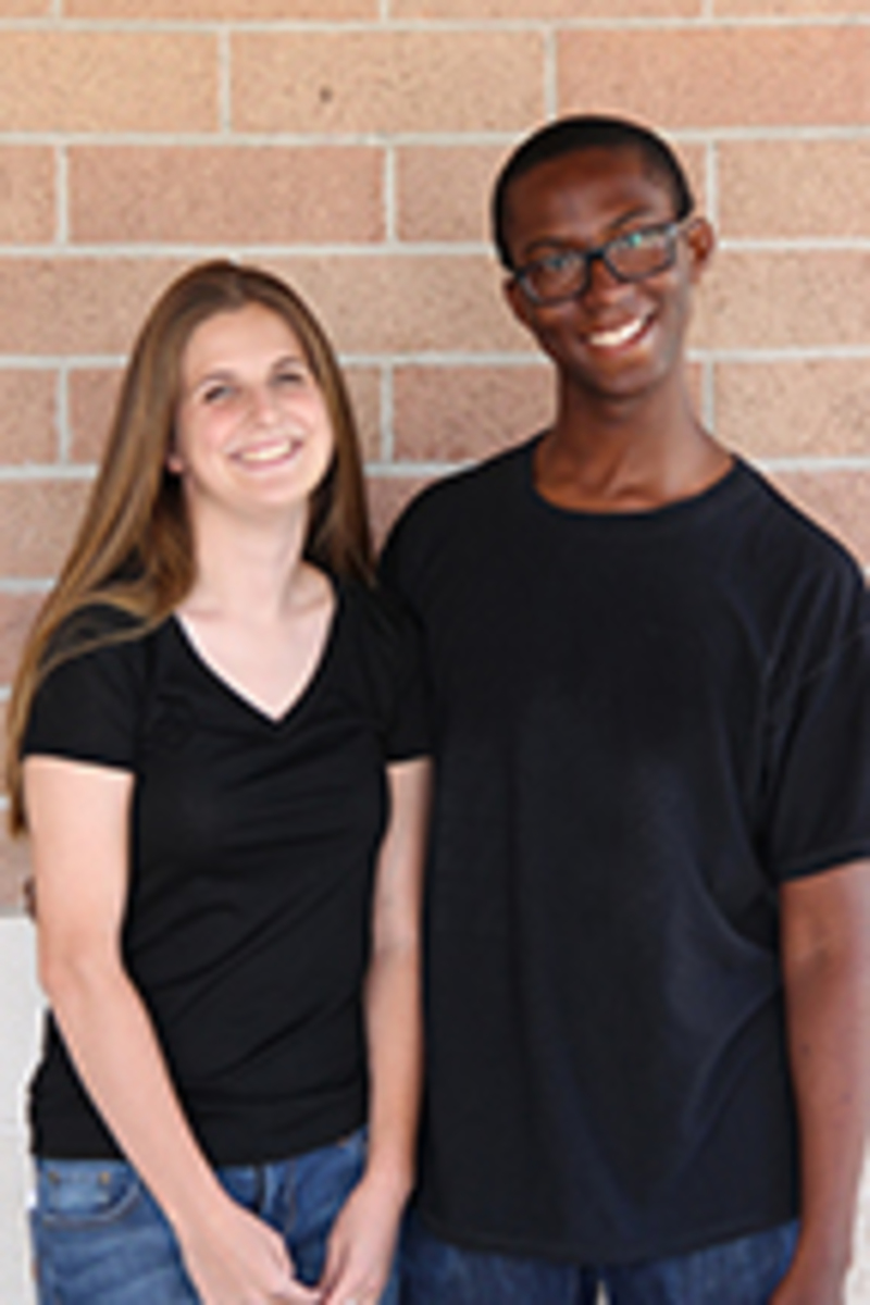 Senior nominees Rachel Freeman and Godson Iheanacho.