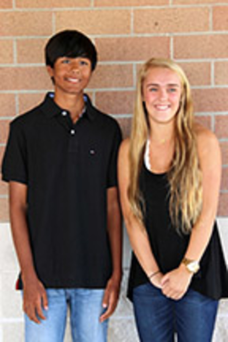 Sophomore Duke Mahesh Allada and Duchess Wynne McDonald.