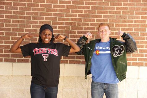 Kiki Onwukaife and Will Richter posing for Most Athletic. 